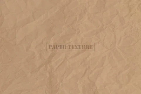 Crumpled paper texture vector illustration Stock Illustration
