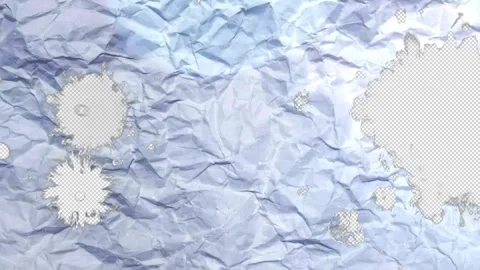 Crumpled paper texture with white ink spreading on black liquid Stock Footage 318729189