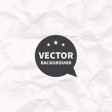 Crumpled paper Vector background texture. Ilustración de archivo