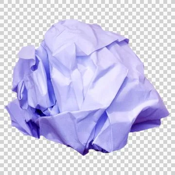 Crumpled paper on white background Illustrazione stock