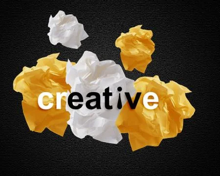 Crumpled papers Stock Photos
