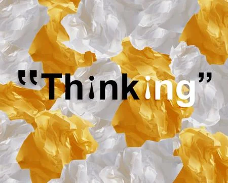 Crumpled papers Foto stock