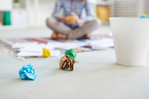 Crumpled papers 스톡 사진