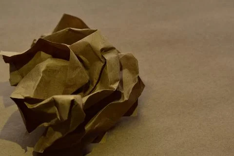 A crumpled piece Stock Photos