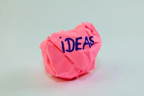 Crumpled Pink Ideas Stock Photos