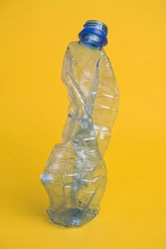 Crumpled plastic bottle Stock Photos