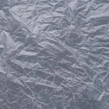 Crumpled plastic texture square grunge overlay Foto stock
