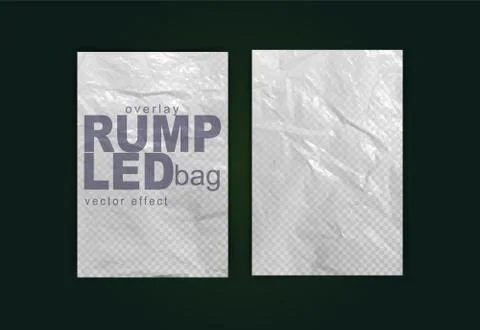Crumpled poster. Glued paper. Vector Realistic. イラスト素材