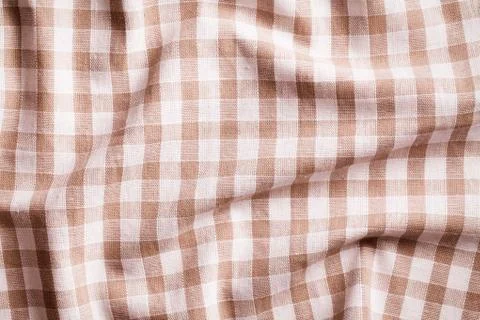 Crumpled tablecloth Stock Photos