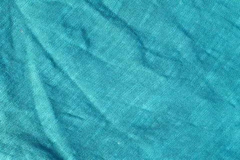 Crumpled Teal Fabric Texture Background Stock Photos