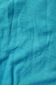 Crumpled Teal Fabric Texture Background Stock Photos