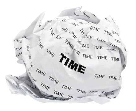Crumpled time Stock Photos