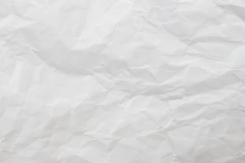 Crumpled white paper background. Stock Photos