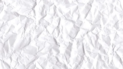 Crumpled white paper Video stock 258136698