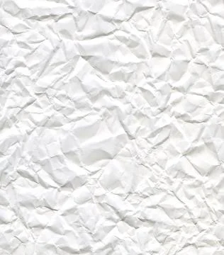 Crumpled white paper Illustrazione stock