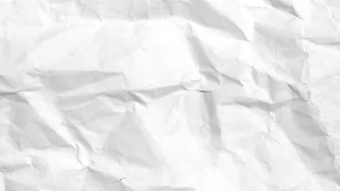 Crumpled White Paper Texture Background — Seamless Loop HD Stock Footage 330569980