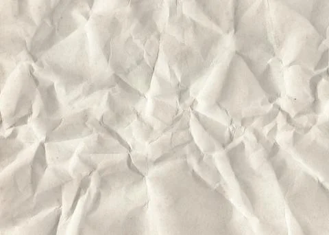 Crumpled white paper texture background Foto stock