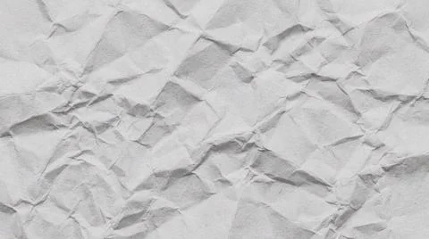 Crumpled White Paper Texture Background. Foto stock