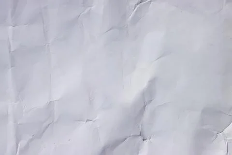 Crumpled White Paper Texture Background With Wrinkles and Creases for Design Moc Stock Photos