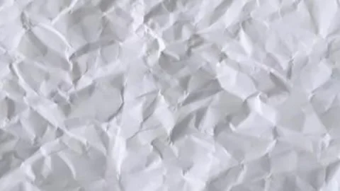 Crumpled White Paper Texture Pattern Stop Motion Animation Background Video Stock Footage 313155280