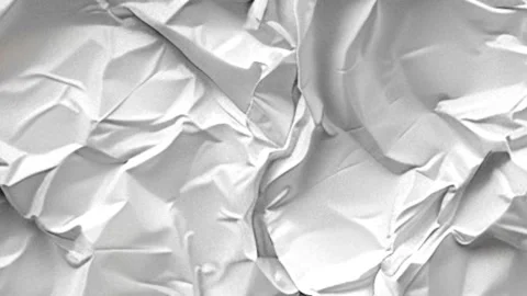Crumpled White Paper Texture Seamless Loop Background. Crumpled Paper. 库存影片 336540703