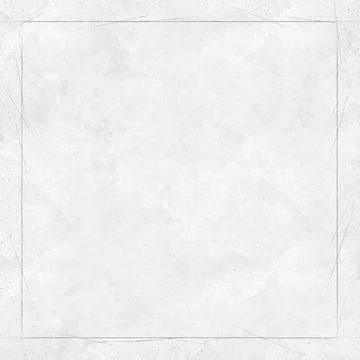 Crumpled, white paper with textures. Square frame on a white background. Stock Illustration