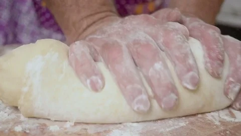 Crumples dough hd Video stock 80042780