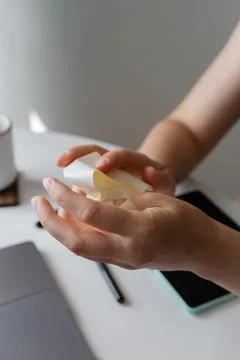 Crumpling Paper After Making a Mistake Stock Photos