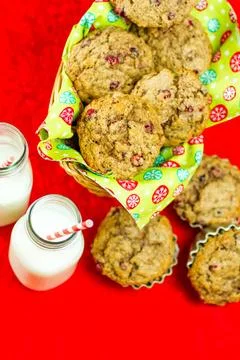 Crunberry muffin Stock Photos