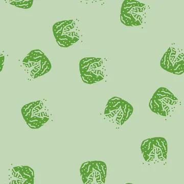 Crunchy chicken fried glyph vector seamless pattern Stock Illustration