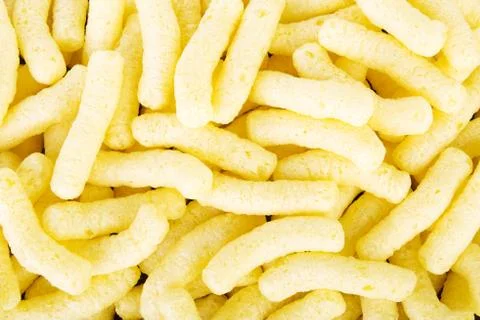 Crunchy corn snacks Stock Photos
