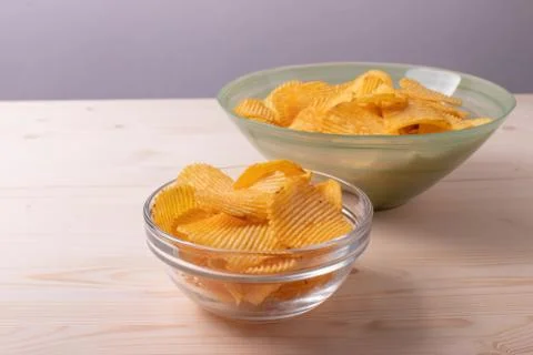 Crunchy crisps Foto stock