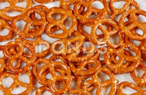 Crunchy pretzels Stock Photos
