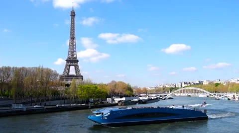 Crusade Eiffel in front of Tour Eiffel Stock Footage 62815175