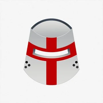 Crusader Helmet Stock Illustration