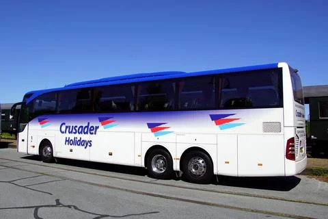 Crusader Holidays touringcar Stock Photos