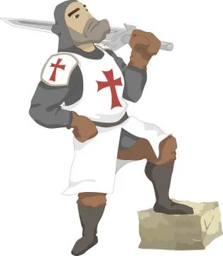 Crusader Stock Illustration