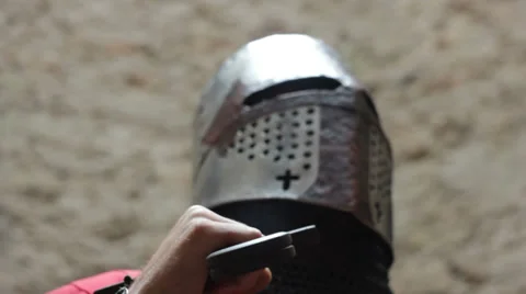 Crusader in light armor 動画素材 32899993