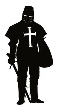 Crusader. Warriors Theme Stock Illustration
