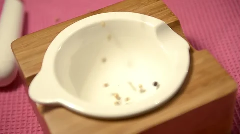 Crush peppercorns Stock Footage 46828688