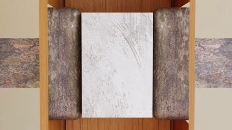 Crush a stone block in close up Stock-Footage 233745240