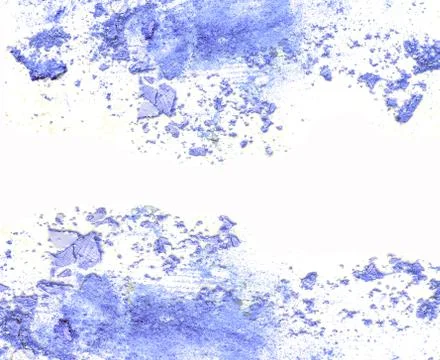 Crushed blue eye shadow background, with space for text. Stock Photos