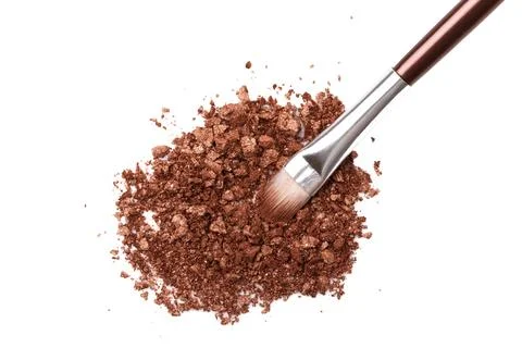 Crushed bronze eye shadow Stock Photos
