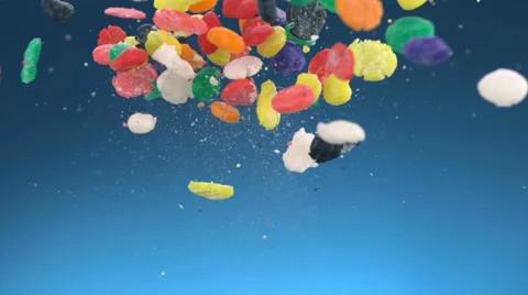 Crushed candy, Slow Motion Video stock 11056560