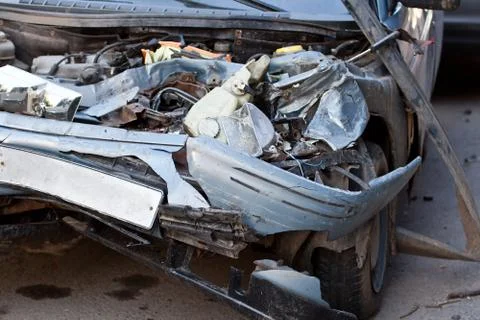 Crushed Car Stock Photos