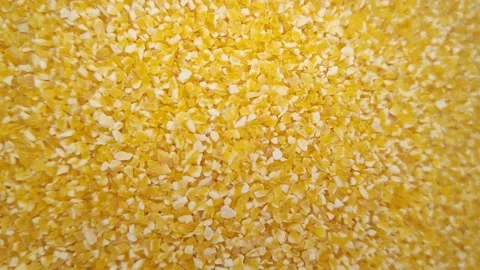 Crushed corn groats Stock Footage 177595959