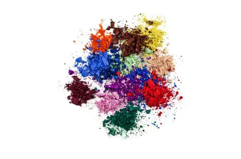 Crushed eye shadows Foto stock