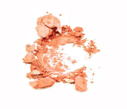 Crushed eyeshadow isolated on white Stock Photos