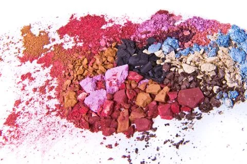 Crushed eyeshadow Stock Photos