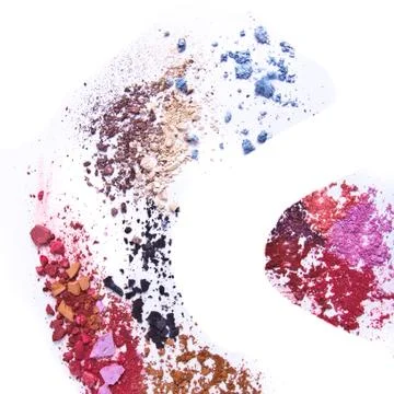 Crushed eyeshadow Stock Photos